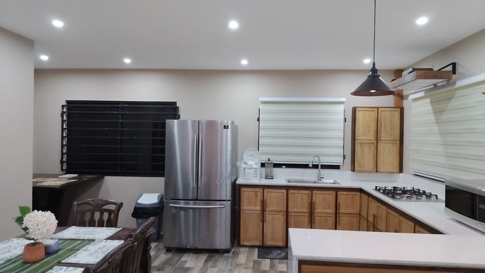 Upstairs kitchen at Rachel's Retreat Mayaro Beach House Trinidad